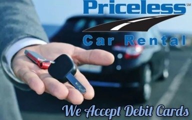 Debit card Car rental is welcome at Bakersfield Priceless Car Rental